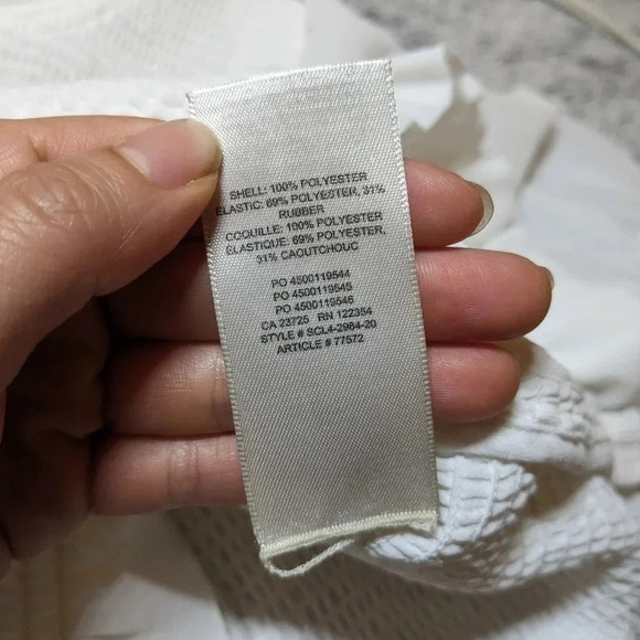 Aritzia White Tempest Blouse Long Sleeves XXS Sheer - Picture 5 of 9